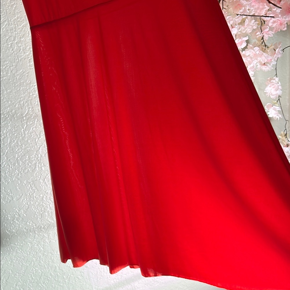 West Loop Orange Pleated Sundress - Picture 3 of 7